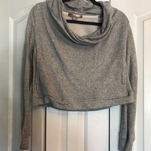 Gray cropped sweater